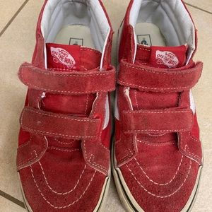 Vans Old Skool - Boys Red High Top - Size 5